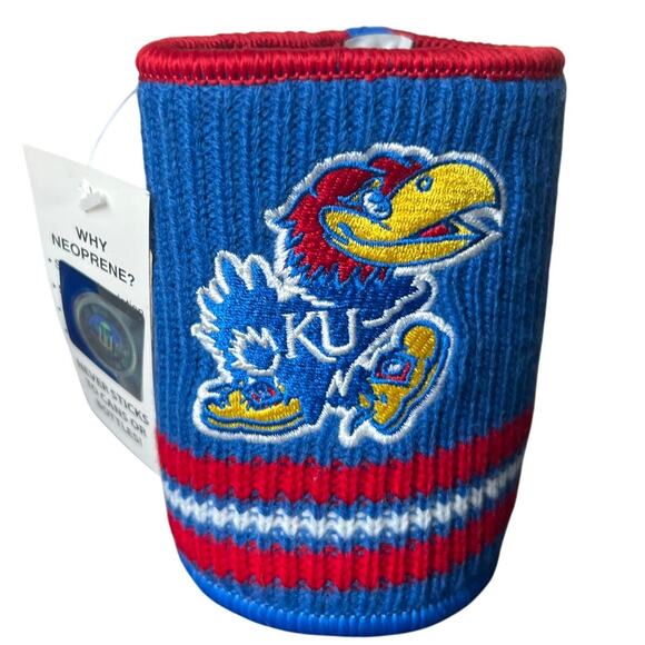 Kolder NWT KU Jayhawk Head Kansas Can Cooler - Picture 1 of 6